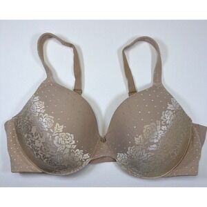 SOMA Bra Stunning Support No Show Minimizer 071503 Beige 38D Underwire